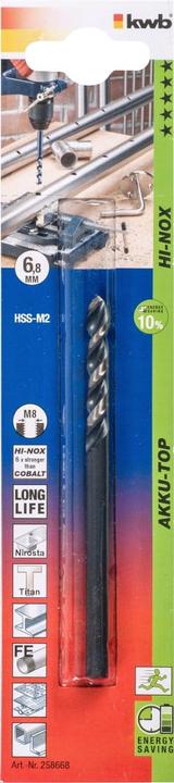 Actual product image kwb HI-NOX HSS Drill 6.8 mm (6.8 mm)