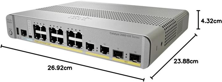 Immagine prodotto Cisco Catalizzatore 3560-CX (12 porte)