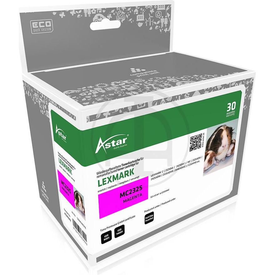 Astar, Toner, AS20342 LEXMARK C232HM0 MC Toner