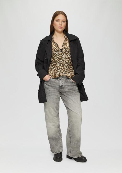 Produktbild S.Oliver Bluse Leicht transparente Chiffonbluse mit All-over-Print (50)