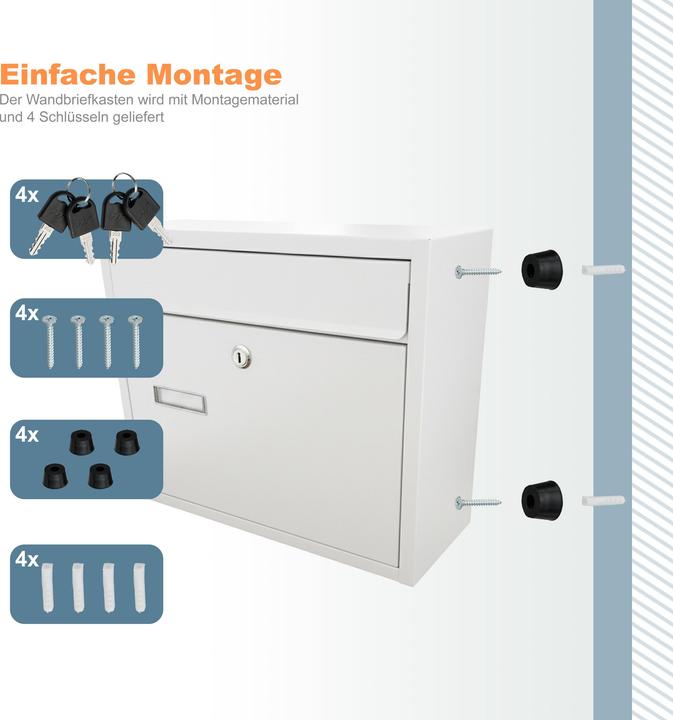 Actual product image Relaxdays mailbox