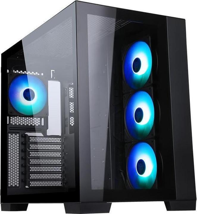 Actual product image Itek Boitier Moyen Tour ATX Dark Cave RGB avec panneau vitré (Noir) (mATX, Mini-ITX, ATX)