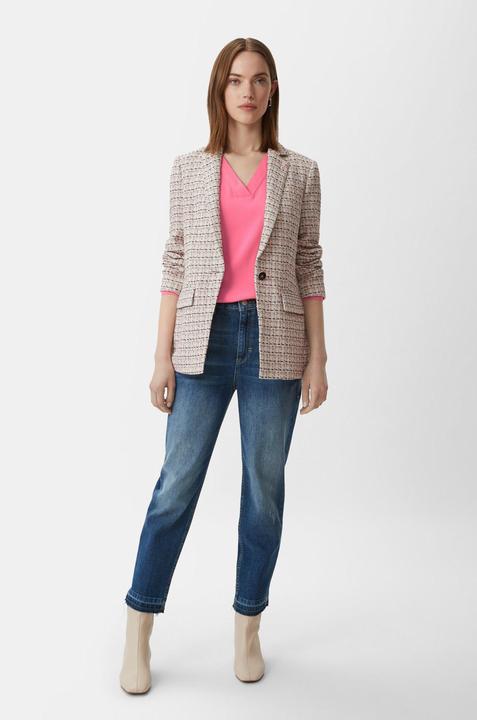 Produktbild Comma Bluse Crêpebluse mit V-Ausschnitt (44)