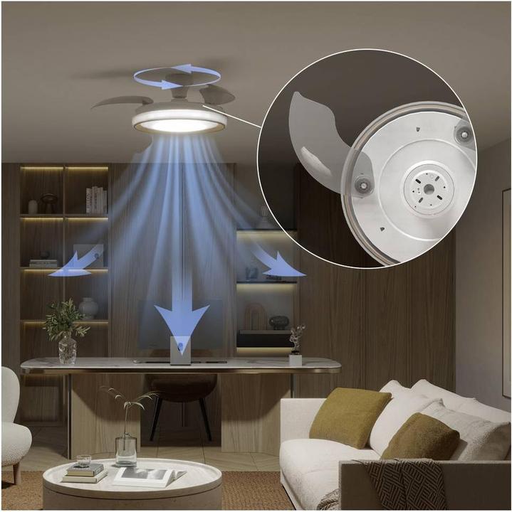 Immagine prodotto Philips Ventilatore da Soffitto Bliss con Luce LED e Pale Retrattili