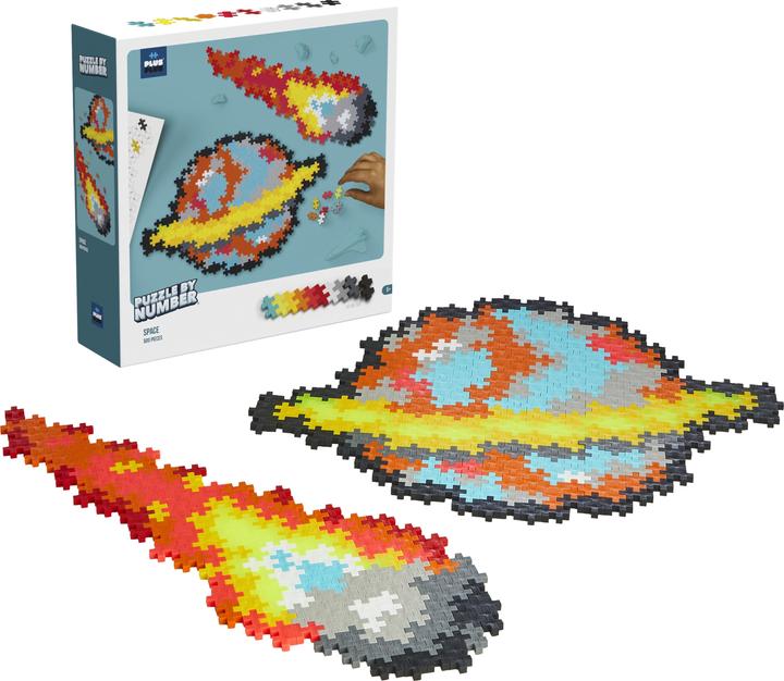 Actual product image Plus-Plus Puzzle By Number Space 500pcs - (3912) (500 pieces)