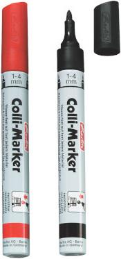 Produktbild Herlitz Permanent-Marker Colli 1-4 mm, 2 Stück, Rot/Schwarz (2x)