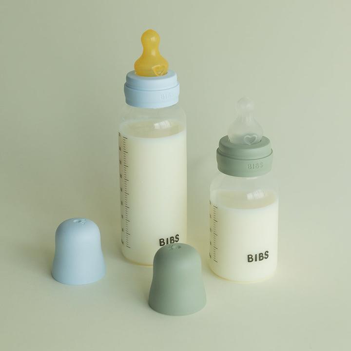 Actual product image Bibs Anti Colic Bottle Silicone 270 ml Medium Flow Sage (270 ml)