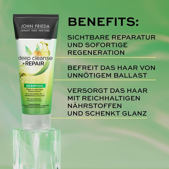 Produktbild John Frieda Deep Cleanse & Repair Shampoo (n) (250 ml, Flüssiges Shampoo)