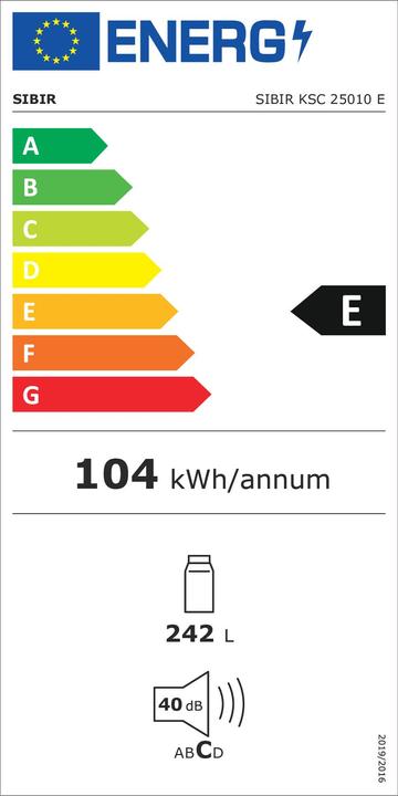 Energie-Label Sibir KSC25010 (242 l)