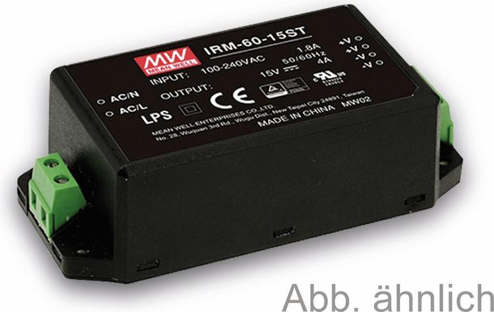 Actual product image MeanWell MEAN WELL AC/DC print power supply IRM-60-24ST, 24 V-/2.5 A, 60 W