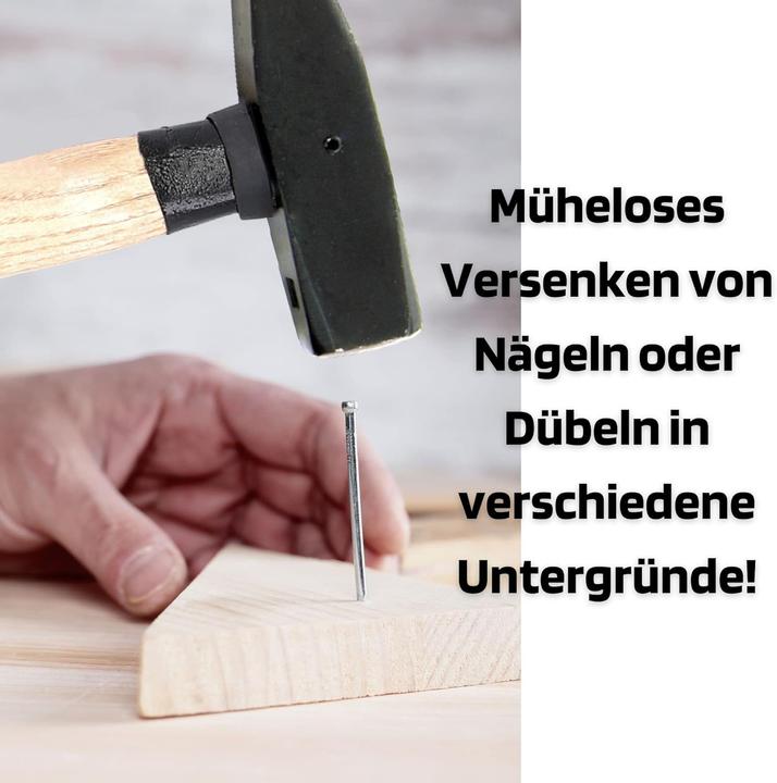 Actual product image SW-Stahl 50910L Locksmith's hammer with handle guard I Tool hammer made of hickory wood I Hammer with head (1000 g)