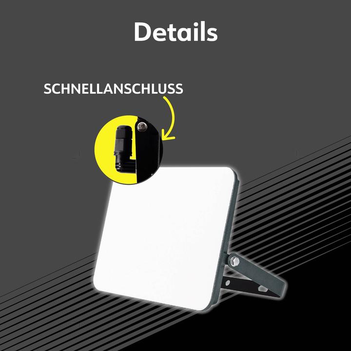 Image du produit Müller Licht Müller-Licht Orlando 21600069 LED-Aussenstrahler 10 W Neutralweiss (1100 lm, IP65)