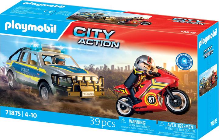 Immagine prodotto Playmobil 71875 Verfolgungsjagd mit Polizei Pick-Up