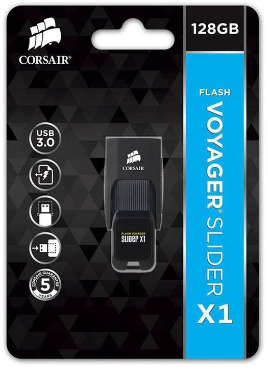 Actual product image Corsair Flash Voyager Slider X1 (128 GB, USB-A)