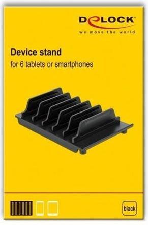 Actual product image Delock Holder for 6 Tablets or Smartphones Black