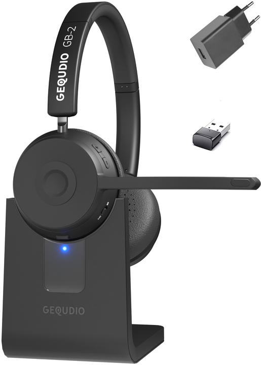 Actual product image Gequdio Bluetooth Headset GB-2 mit Ladestation,USB,Netzteil (Wireless)