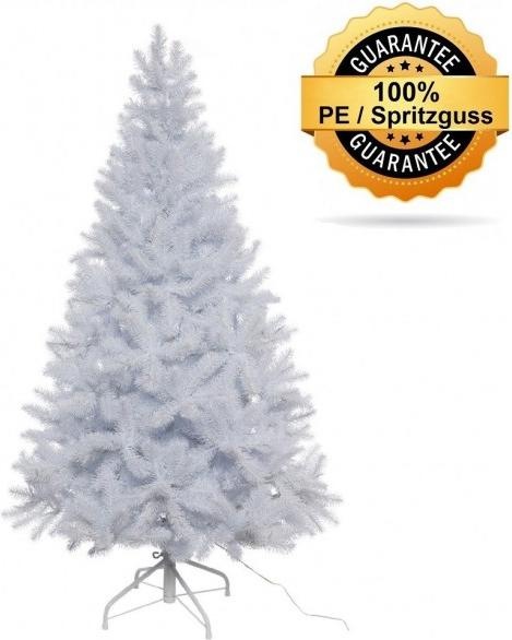 Produktbild Greendeco Künstlicher Tannenbaum, weiss, beschneit, Spritzguss, ca. 150cm (150 cm)