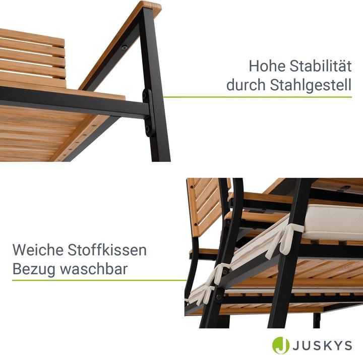 Produktbild Juskys Gartengarnitur (150 x 90 x 74 cm)