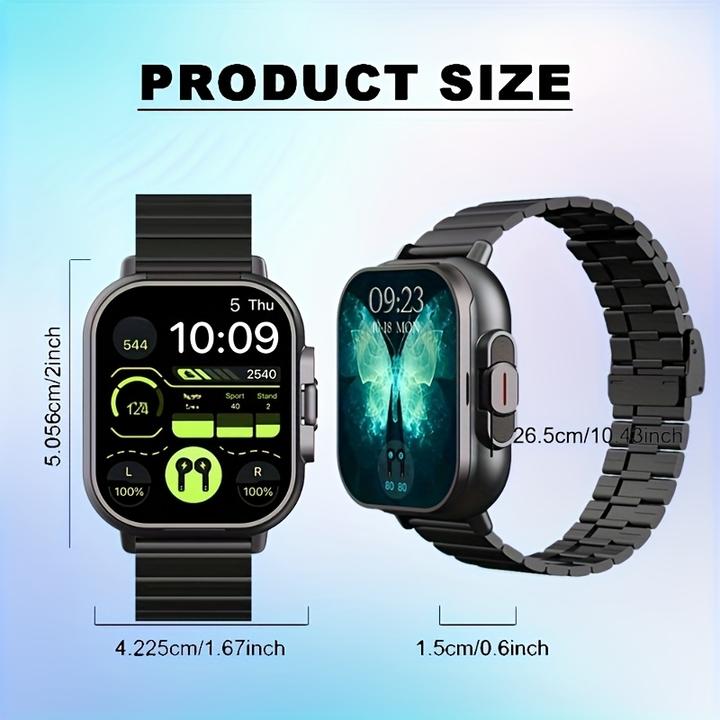 Actual product image PhoneLook GeiLiVity TWS Ohrhörer Smartwatch Sport Tracker Musikspiel Nachrichtenanzeige USB Aufladung (42 mm)