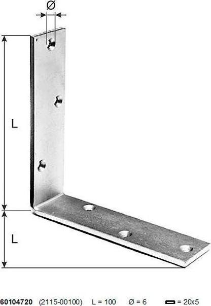 Actual product image Saner Standing angle (Angle connector, 20 pcs.)