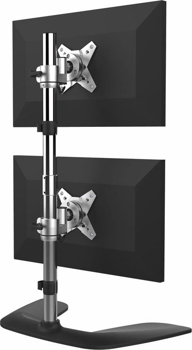 Actual product image StarTech Vertical dual monitor mount - For up to 27 "VESA monitors - Aluminum - Height (Table, 27", 16 kg)