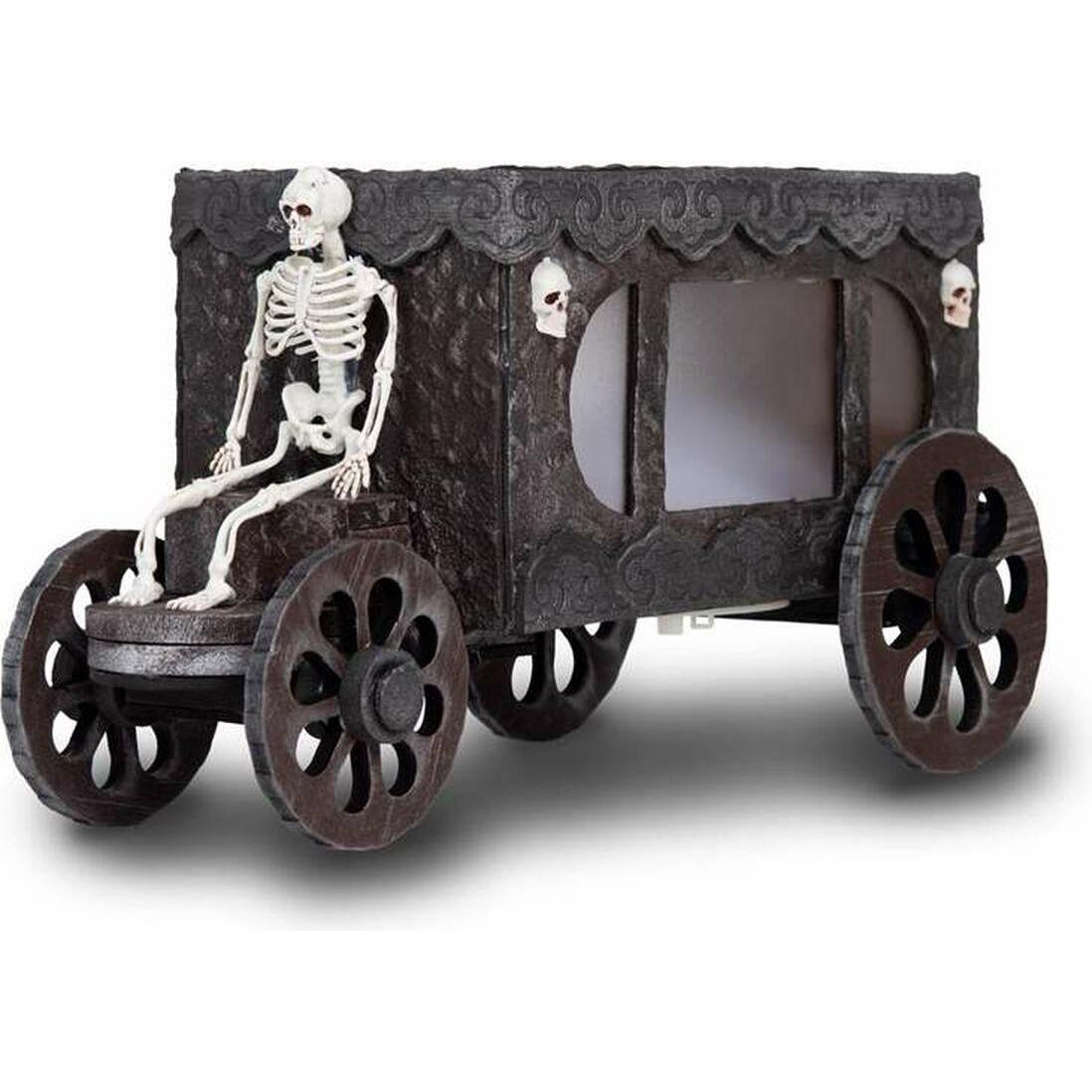 MIJOMA Indrukwekkende gotische wandspiegel, doodskistvorm, Halloween- decoratie, matzwart, 38 x 18 x 1,2 cm, houten frame, ideaal voor badkamer en slaapkamer
