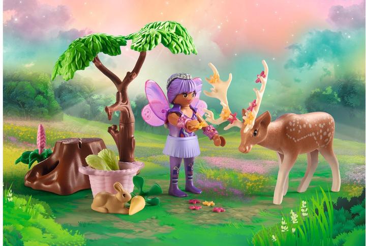 Actual product image Playmobil Fairies with cute forest animals (71800, Playmobil Princess Magic)