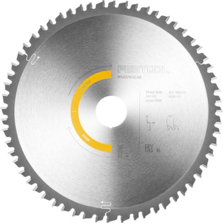 Produktbild Festool Kreissägeblatt HW 216x2,3x30 W60