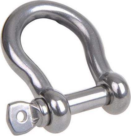 ProPlus Manille galbée 8mm, A4 RVS AISI 316, 3.500 daN