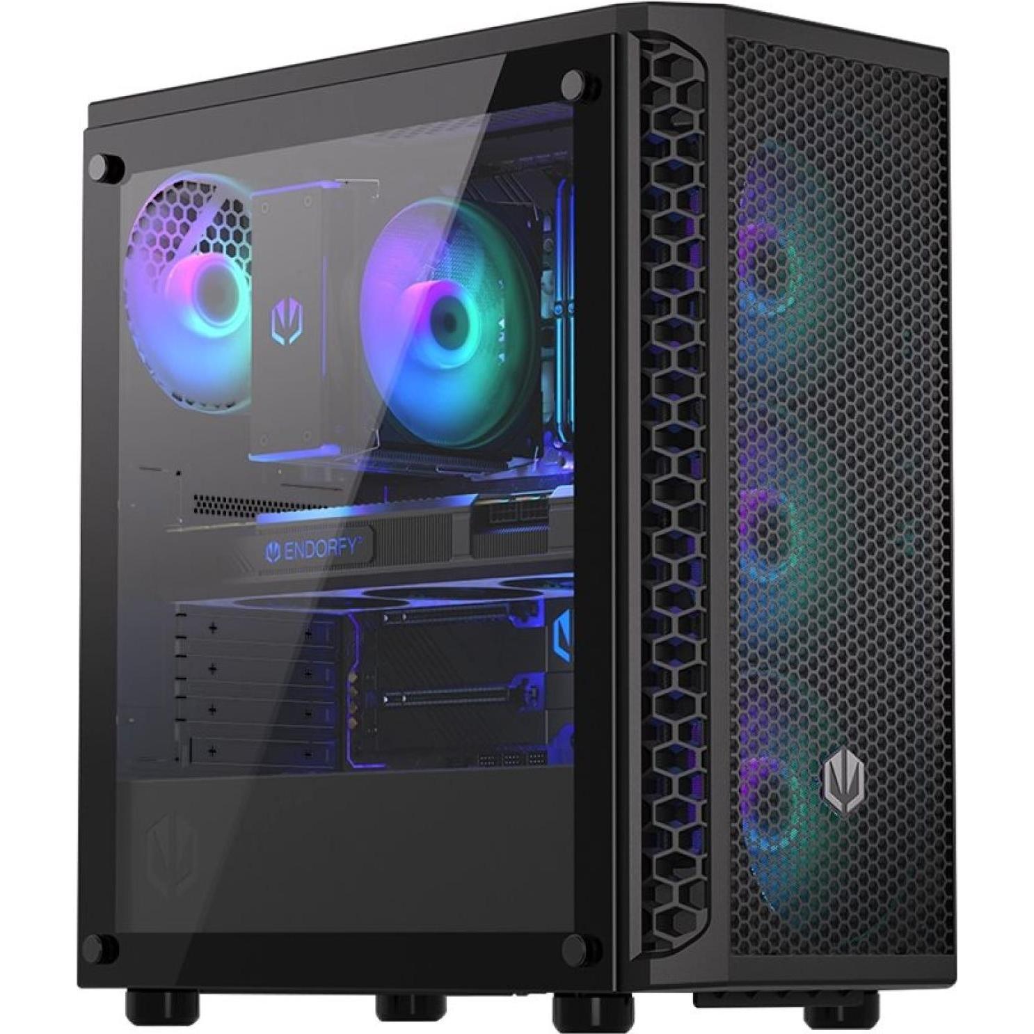 Endorfy Signum 300 argb-Gehäuse (ATX, Mini-ITX), PC Gehäuse, Schwarz