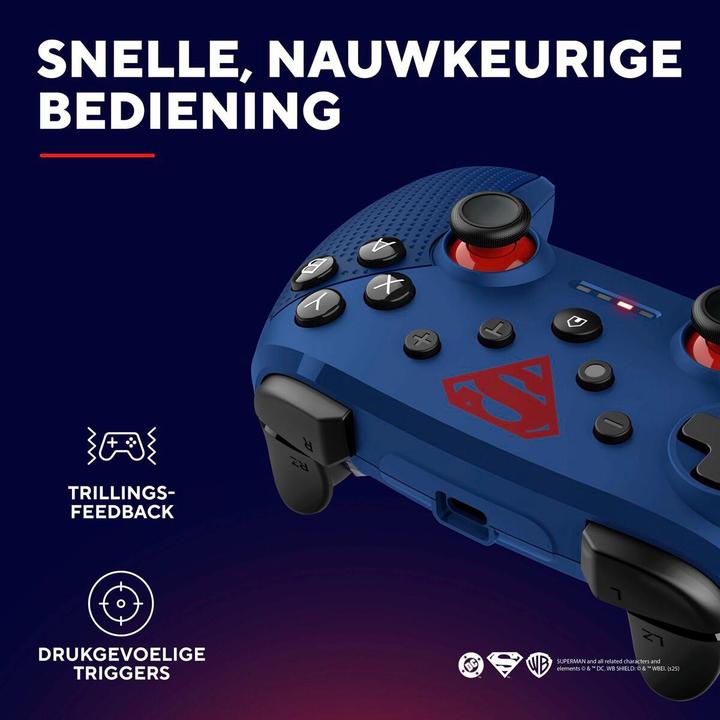Produktbild Trust Gxt542sm Muta Controller Superman (Android, iOS, PC, Switch, Switch 2, Switch Lite, Switch OLED)