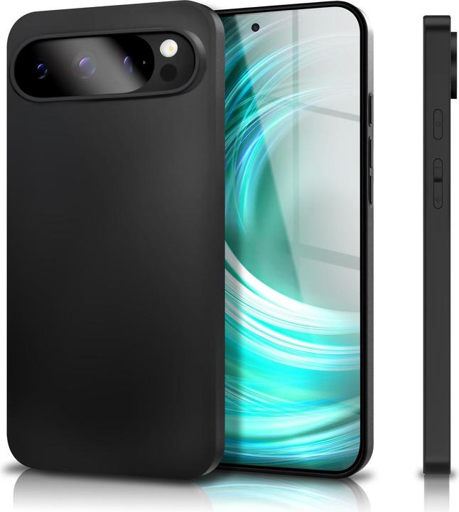 Produktbild Nalia Strider - Tiefschwarze 1,28mm Dünne Silikonhülle mit integrierten Tasten-Kappen - Ultra-Slim Cover (Google Pixel 9 Pro)
