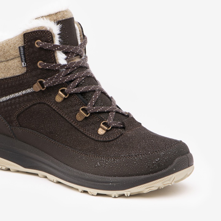 Immagine prodotto Quechua Scarpe invernali da donna in pelle calde impermeabili metà alte invernali da escursionismo - SH900 (37)