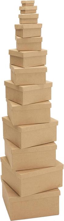 Actual product image Glorex Cardboard box 12 pieces, angular