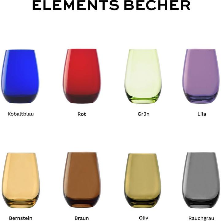 Actual product image Stölzle Elements Longdrink Tumbler 465 ml Smoke Grey (0.47 l, 6x)