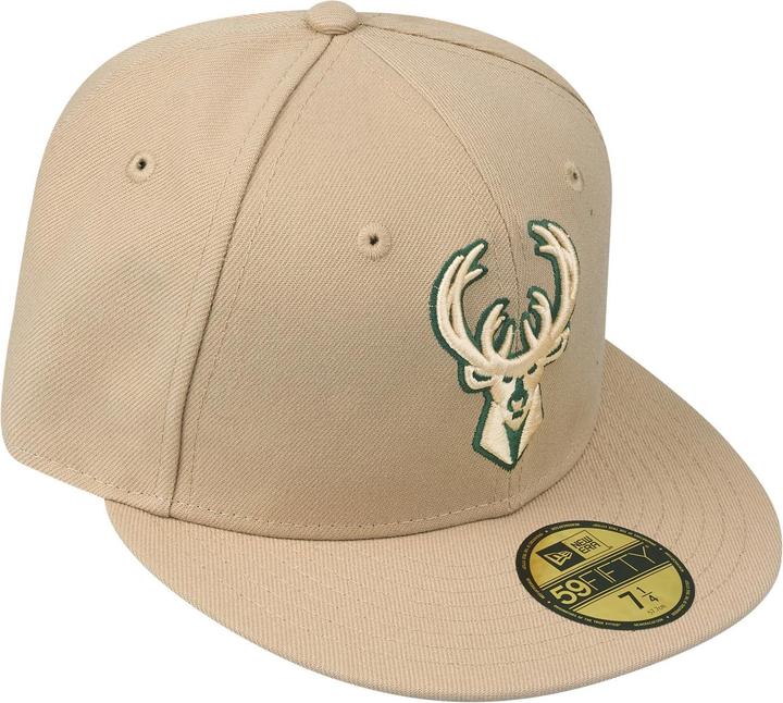 Produktbild New Era 59Fifty Fitted Cap - Milwaukee Bucks camel - 6 7/8 (6 7/8)