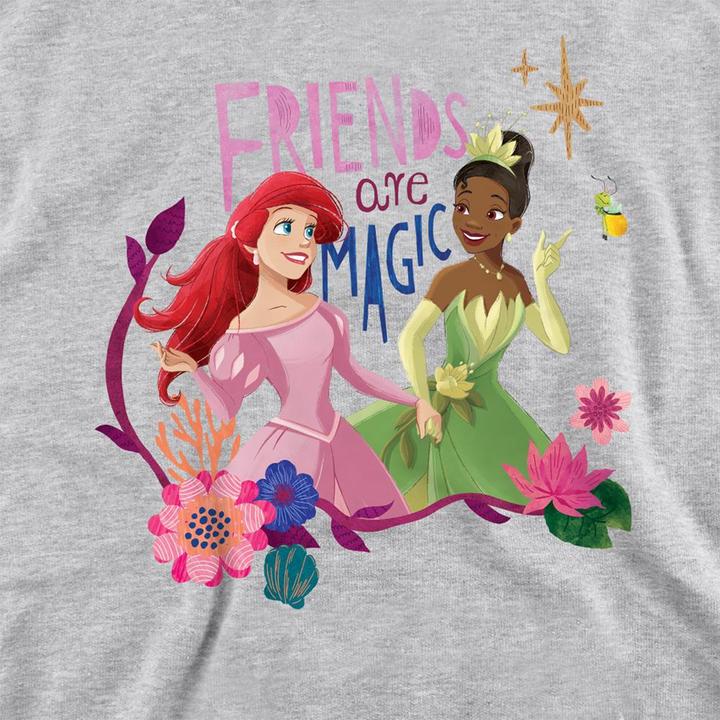 Produktbild Disney Princess Friends Are Magic Kapuzenpullover meliert (128)