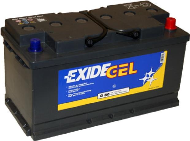 Produktbild Exide Equipment Gel ES 900 (G80) Blei Akku mit A-Pol 12V, 80000mAh (12 V, 80 Ah)