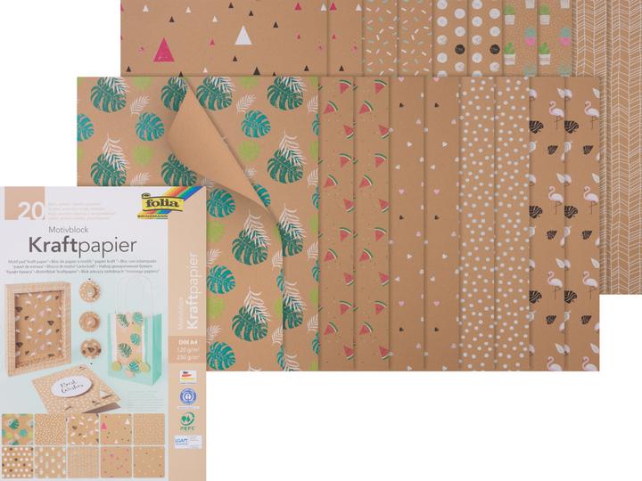 Produktbild Folia Motivblock Kraftpapier (230 g/m², 1x)