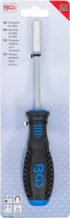 Actual product image BGS Spinner Handle for Bits | internal Hexagon 6.3 mm (1/4") | 210 mm (6.3 mm)