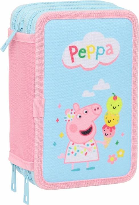 Image du produit Peppa Pig Dreifaches Federmäppchen Blau 12,5 X 19,5 X 5,5 Cm 37 Stücke