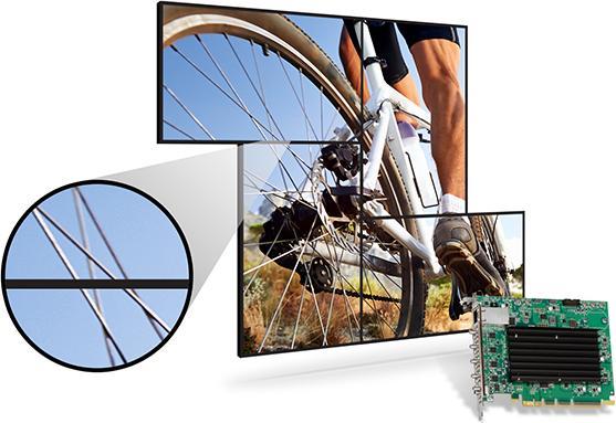 Immagine prodotto Matrox Scheda PCIe standalone QuadHead2Go Q155 4K 1 ingresso HDMI, 4 uscite HDMI e 1 RJ45