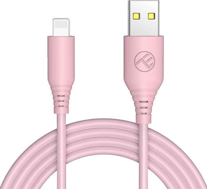 Produktbild Tellur Silicone USB to Lightning cable 3A, 1m, pink (1 m, USB 2.0)
