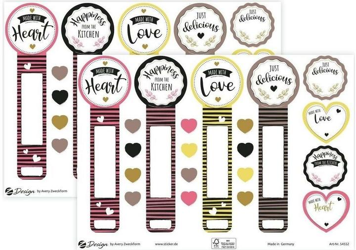 Immagine prodotto Avery Motivo adesivo A5 KITCHEN Seal Sticker (40 Adesivo)