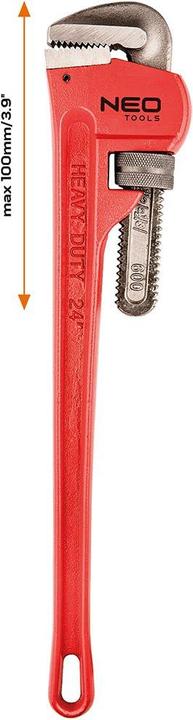 Actual product image Neo 600 mm fixed pipe wrench (600 mm)