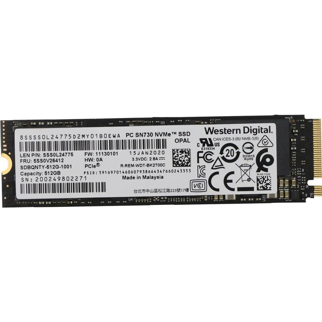 Thumbnail - Lenovo 512 Gb SSD M.2 2280 PCIe3x4 (512 GB, M.2 2280), SSD