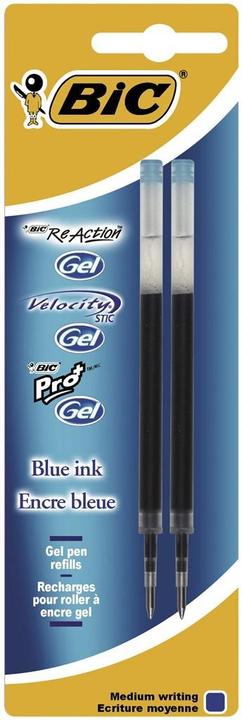 Bic Gelschreiber-Minen, Strichst„rke: 0,35 mm, blau (Blau, 0.35 mm, 2 Stk.)