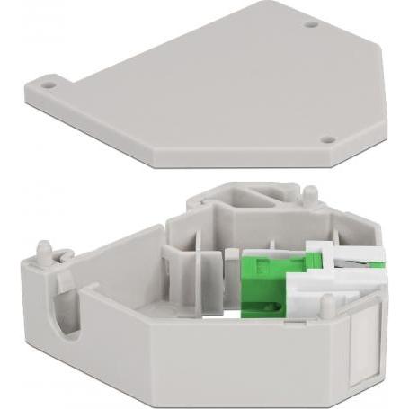 Thumbnail - Delock Hutschienenadapter mit Keystone SC Simplex Buchse zu SC Simplex Buchse grün, Serverschrank Zubehör, Grau, Weiss, ...