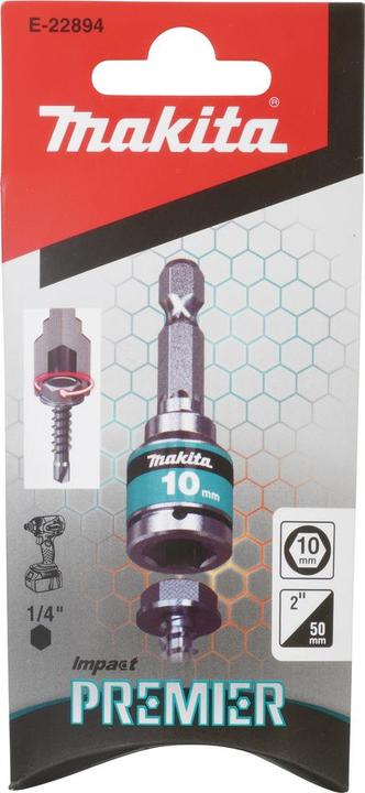 Produktbild Makita 1/4-Zoll-Schlagstecknuss aus Edelstahl für 10-mm-Impact-Premier-Schrauben (10  mm)