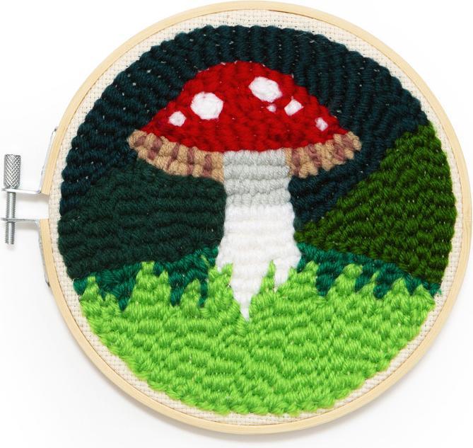 Kikkerland Punch Needle Mushroom